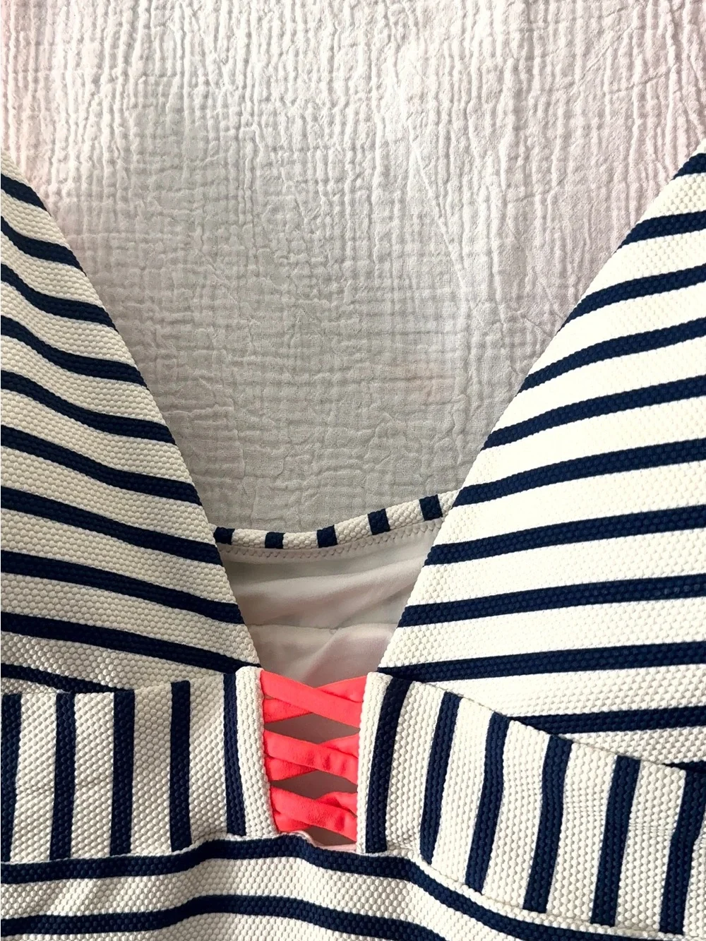 J. Crew navy white